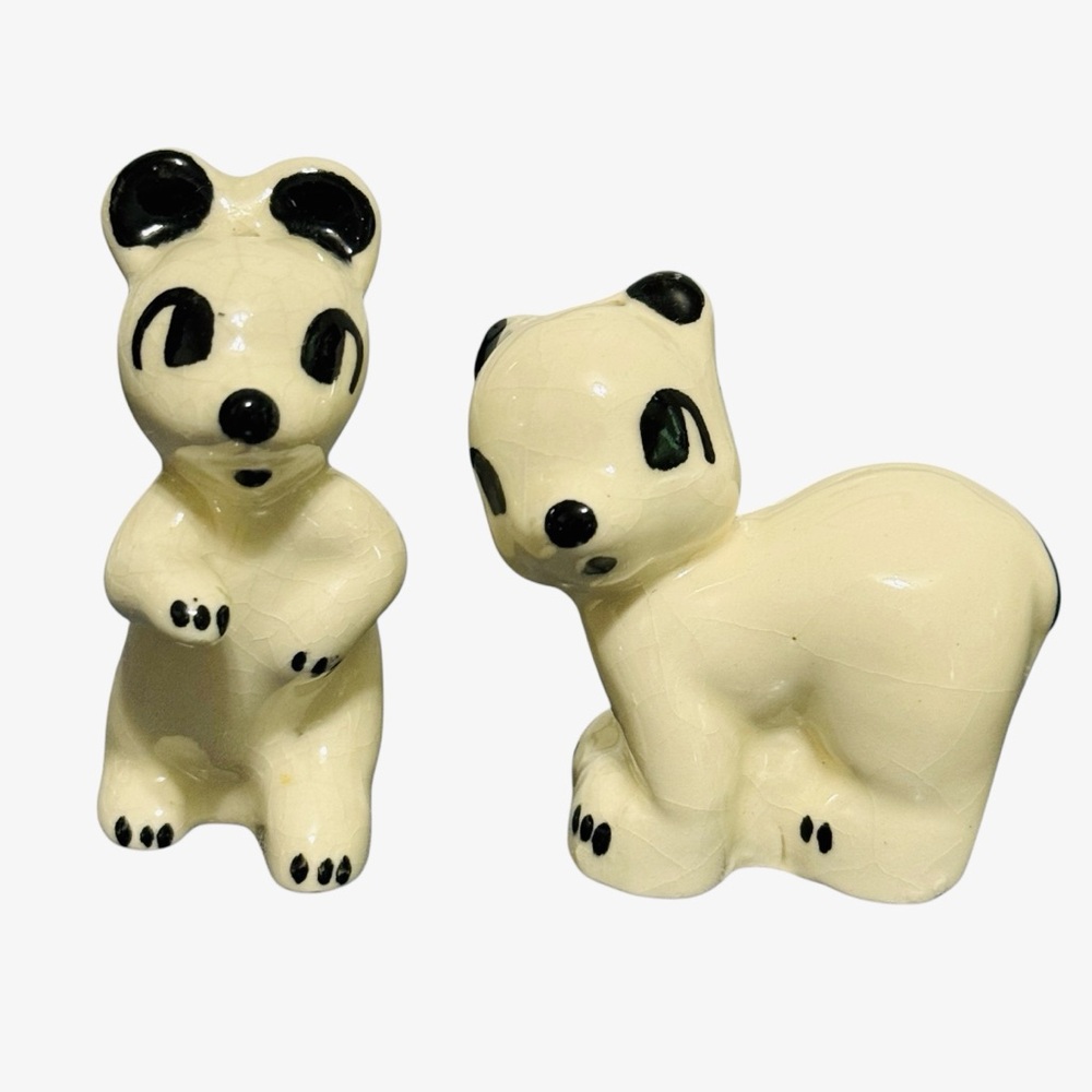 Vintage Rio Hondo California Pottery Mid Century Polar Bear Salt & Pepper Shaker
